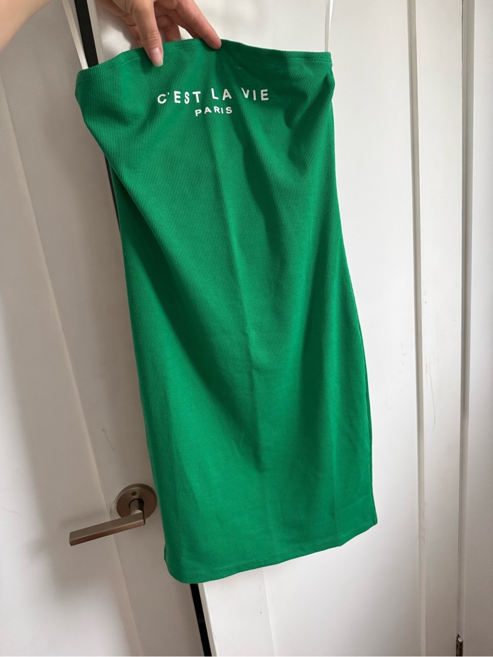 Shien Halter Ribbed Mini Dress